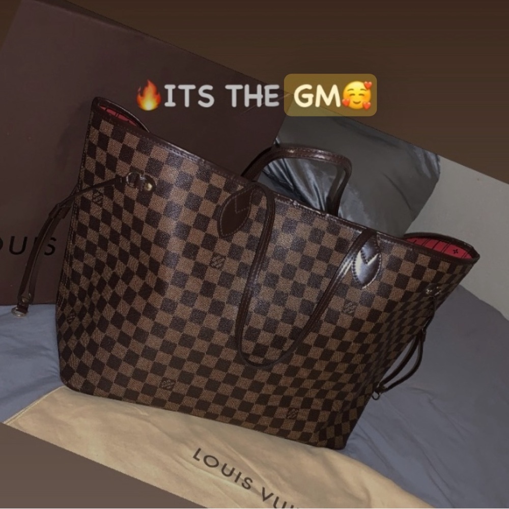Authentic Louis Vuitton neverfull ebene GM